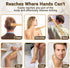Renook 2PCS Wooden Bamboo Back Scratcher, 17" Natural Handmade Back-Scratchers for Men and Women, Upgraded Long Handle