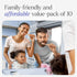 Bamboo Toothbrushes Medium Bristles, 10 Pack, BPA Free, Eco-Friendly, Compostable & Biodegradable for Adults