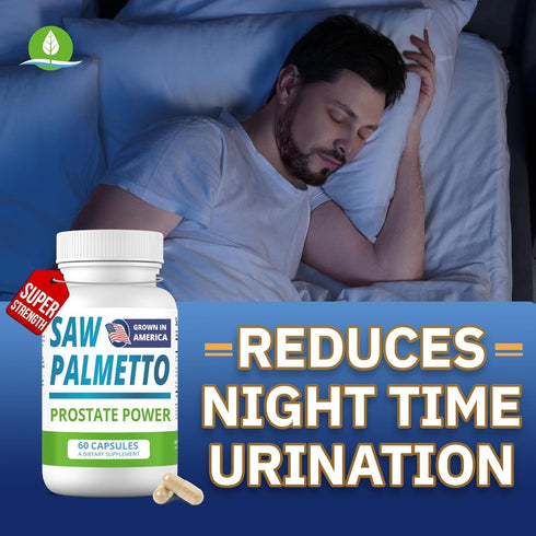 Saw Palmetto Extract for Men, Prostate Health Supplement, High Strength, 60 Caps