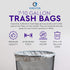 Clear 7-10 Gallon Trash Bags, Bulk Pack - Medium Size Garbage Bin Liners for Office, Bedroom and Kitchen Wastebasket Cans - by Executive Collection (250 Bags) by 111 Executive Collection