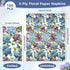 Homlouue 100PCS Watercolor Hydrangea Floral Napkins, 3 Ply Disposable Guest Towels for Spring Summer Fall