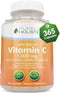 Purely Holistic Vitamin C 1000mg - 365 Capsules, 12 Month Supply, Timed Release with Rosehip & Acerola Cherry
