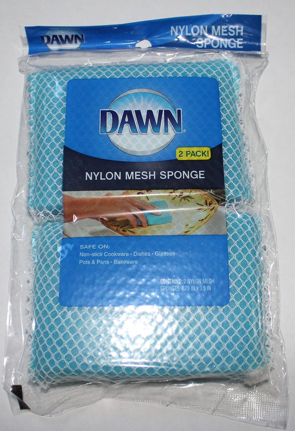 Dawn Nylon Mesh Sponge, 2 Pack