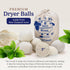 Handy Laundry Wool Dryer Balls - Natural Fabric Softener, Reusable, Pack of 6, Reduces Wrinkles & Saves Time