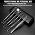 Dental Hygiene Tool Set, Stainless Steel Dental Pick and Tweezers, Gum Floss, Tooth Scraper for Personal Oral Care &