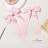 Silky Satin Hair Bows and Ribbons, 2PCS Pink Alligator Clips for Ponytail Holders, Hair Accessories for Women