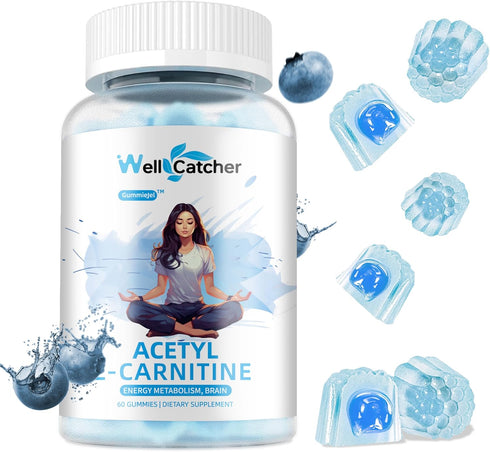 Acetyl L-Carnitine Gummies 1000 MG - Sugar Free L-Carnitine Supplement for Muscular Endurance