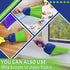 Domensi 4 Pcs Whisk Broom, Poly Fiber Handheld Brush for Indoor and Outdoor Cleaning