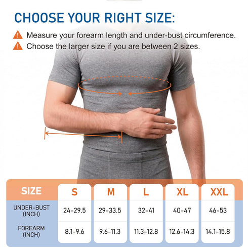 Immobilizer Elbow, Comforband Duluxe Shoulder Arm Sling Medical Sling with Adjustable Shoulder and Waist Straps