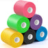 Upgraded 6 Pack Pre Wrap Athletic Tape - Multi Color Foam Underwrap for Soccer and Sports