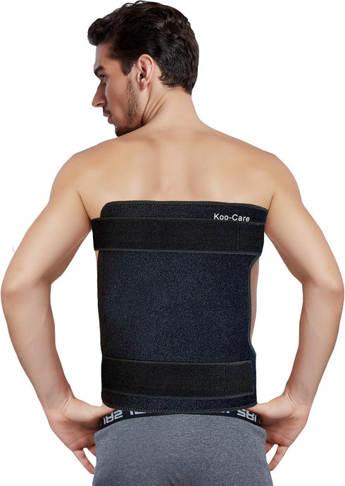 Koo-Care Large Flexible Gel Ice Pack & Neoprene Wrap with Elastic Straps for Hot Cold Therapy, Pain Relief for