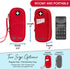 PracMedic Bags Epipen Carry Case, Insulated for Epi Pens, Inhaler, Allergy Medication, Durable Emergency Pouch (Red)
