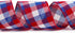 Ribbli Patriotic Check Wired Ribbon 2-1/2 Inch x 10 Yard Red/White/Blue for 4th of July, Wreaths, Outdoor Decor