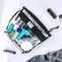 Rough Enough Clear Toiletry Bag, Makeup Organizer Cosmetic Pouch with Zipper Handle for Travel Essentials