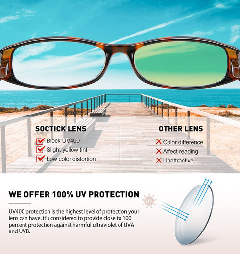 Blue Light Blocking Reading Glasses, 5-Pack for Women with Comfort Spring Hinges, Anti UV/Glare Readers 2.00