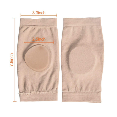 Povihome Elasticated Malleolar Sleeve with Gel Pads for Ankle Cushioning & Protection, 1 Pair