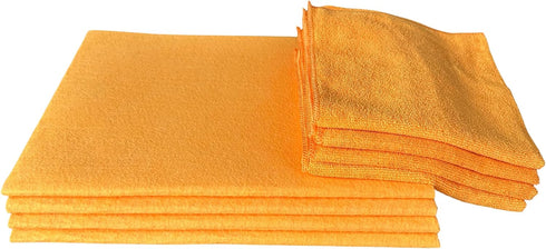 4 Shammy Cloth Towel Extra Large Super Absorbent and 4 Microfiber Towel Reusable and Washable Cleaning Home Office Car Pet Waste Kitchen Countertop by Generic