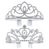 Pack of 2 Exquisite Rhinestone Tiara Crown Headband Comb Pin Wedding Birthday Tiaras
