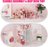 Rotating Makeup Organizer with 6 Drawers, DIY Adjustable Storage for Cosmetics and Jewelry, Clear