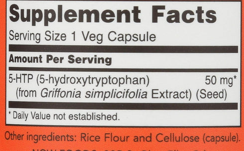Now Foods 5-HTP, 30 caps / 50 mg (Multi-Pack)
