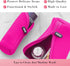 KUSSHI Neoprene Mini Makeup Pouch for Purse, Small Travel Pouch for Delicate Beauty Items (Size S, Pink)