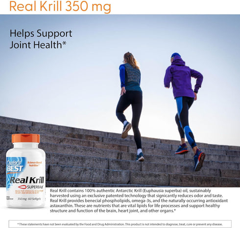 Doctor's Best Real Krill - 350 mg - 60 Count