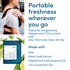 YUNI Beauty Large Body Wipes, Peppermint Citrus, 12 Count, Compostable, Biodegradable, On-the-Go Shower Alternative