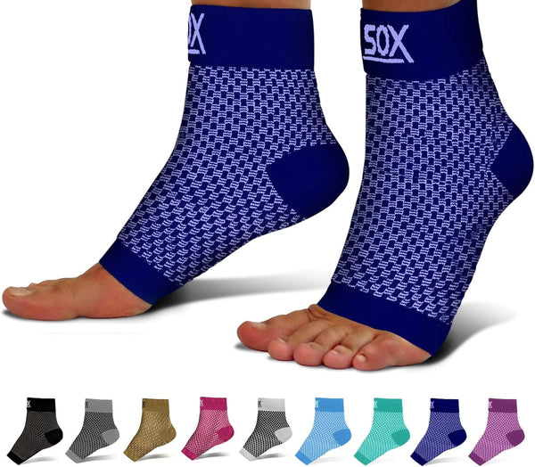 SB SOX Ankle Compression Sleeve, Plantar Fasciitis Compression Socks for Heel Pain and Night Splint Comfort