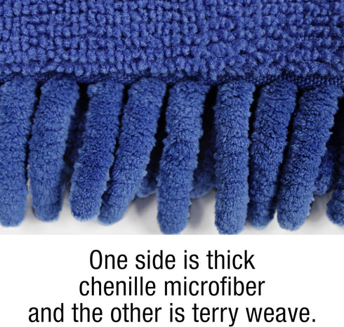 Handheld Reusable Microfiber Flex Duster, Bendable Dust Cleaner for Hard-to-Reach Areas, Machine Washable, 20”, Blue