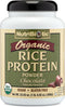 NutriBiotic Certified Organic Rice Protein Chocolate, 22.9 Oz - Low Carbohydrate Vegan Protein Powder