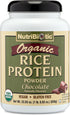 NutriBiotic Certified Organic Rice Protein Chocolate, 22.9 Oz - Low Carbohydrate Vegan Protein Powder