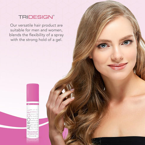 TRI Design Aerogel Hairspray, 3oz, Extra Hold, Free & Clear for Men and Women, Flexible Hold