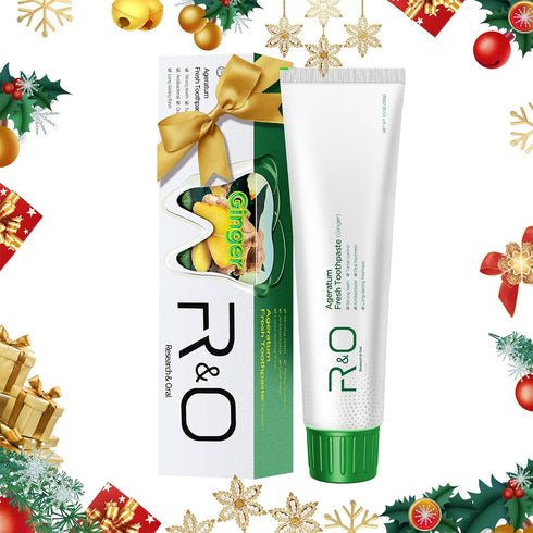 Le Vital 3.53 oz Hygiene(1 Pack) R&O Long-Lasting Fresh Ginger Mint Toothpaste, - Removes Dental Plaque, Relieves Oral
