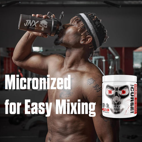 JNX SPORTS The Curse! Creatine Monohydrate Powder, 300g, 60 Servings of Pure Micronized Creatine