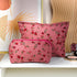 2 Pieces Red Rose Makeup Bag, Large Capacity Canvas Travel Toiletry Bag Organizer for Women