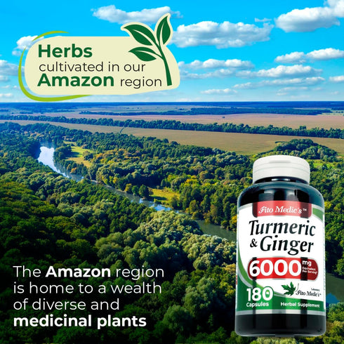 FITO MEDIC'S Lab Turmeric and Ginger 6000 mg | 180 Caps | Ultra High Absorption