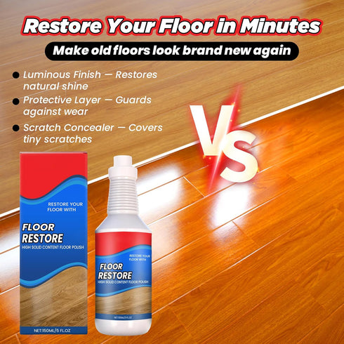 ROVIA (2 Floor Restore for Wood Floors - Floor Clean Restorer & Polish for Tile, Shine Wood, Laminate, Vinyl, Bamboo