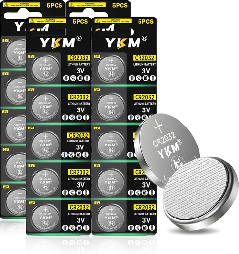 20 Pack 3V Lithium CR2032 Battery for Airtag, Candles, Tea Light, Car Remote Key Fob, Watch, Sensor