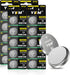 20 Pack 3V Lithium CR2032 Battery for Airtag, Candles, Tea Light, Car Remote Key Fob, Watch, Sensor