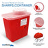 Oakridge Products Large Sharps Container, 2 Gallon (2-Pack) for Home Use, Biohazard Needle Disposal