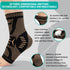 INDEEMAX Ankle Brace for Women & Men, Copper Infused Compression Sleeve for Sprained Ankle, Plantar Fasciitis Pain
