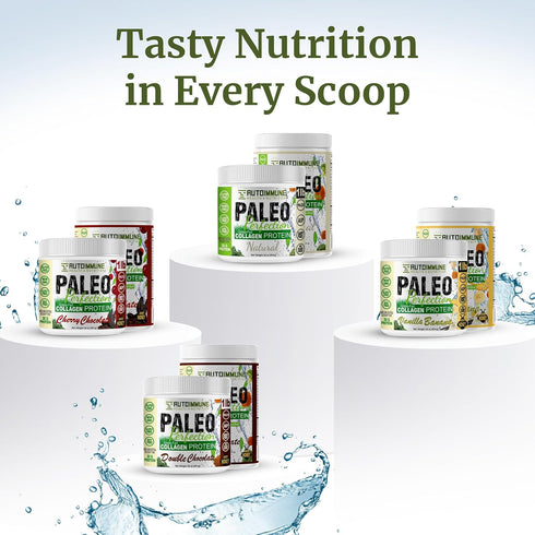 Paleo Perfection Natural Grass Fed Beef Collagen Protein Powder - 300g for Men & Women w/ Apple Fiber, Carrot, Broccoli