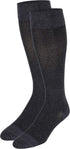 TOUCH Compression 15-20 mmHg, 1 Socks for Men, Herringbone, Cotton, Pair, Charcoal, X-Large