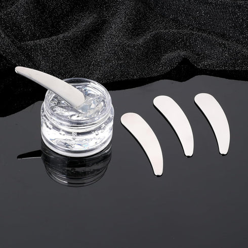 2Pcs Mini Metal Cosmetic Spatulas, Skincare Mixing and Sampling Beauty Tools for Creams and Essences