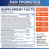 Wholesome Wellness Organic Raw Probiotics 100 Billion CFU, 30 Capsules, Complete Adult Supplement with Prebiotics