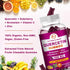 (2 Pack) Quercetin Gummies with Bromelain - Elderberry, Zinc, and Vitamin C, Chewable Quercetin 1000 mg Supplement for