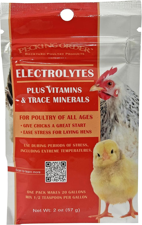 Electrolytes Plus Vitamins & Trace Minerals for Chicks & Hens, Yellow