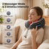 MTSXDYT Neck Massager with Heat for Pain Relief Deep Tissue, Kneading Shiatsu Heated Neck Massager Cordless Pillow