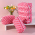 Checkered Makeup Bag, Preppy Bulk Pink Cosmetic Pouch, Personalize Travel Toiletry Organizer for Women