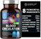Premium Blood Circulation Supplement for Women and Men, All Natural Blood Flow Support with 8 Powerful Herbs, 90 Caps